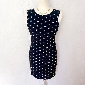 Vintage Laundry By Shelli Segal 90s Ditsy Floral Print Mini Dress  | size 2